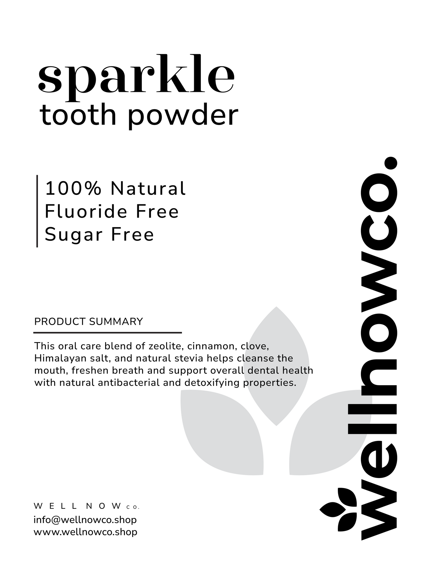 Sparkle Tooth Powder - 100ml