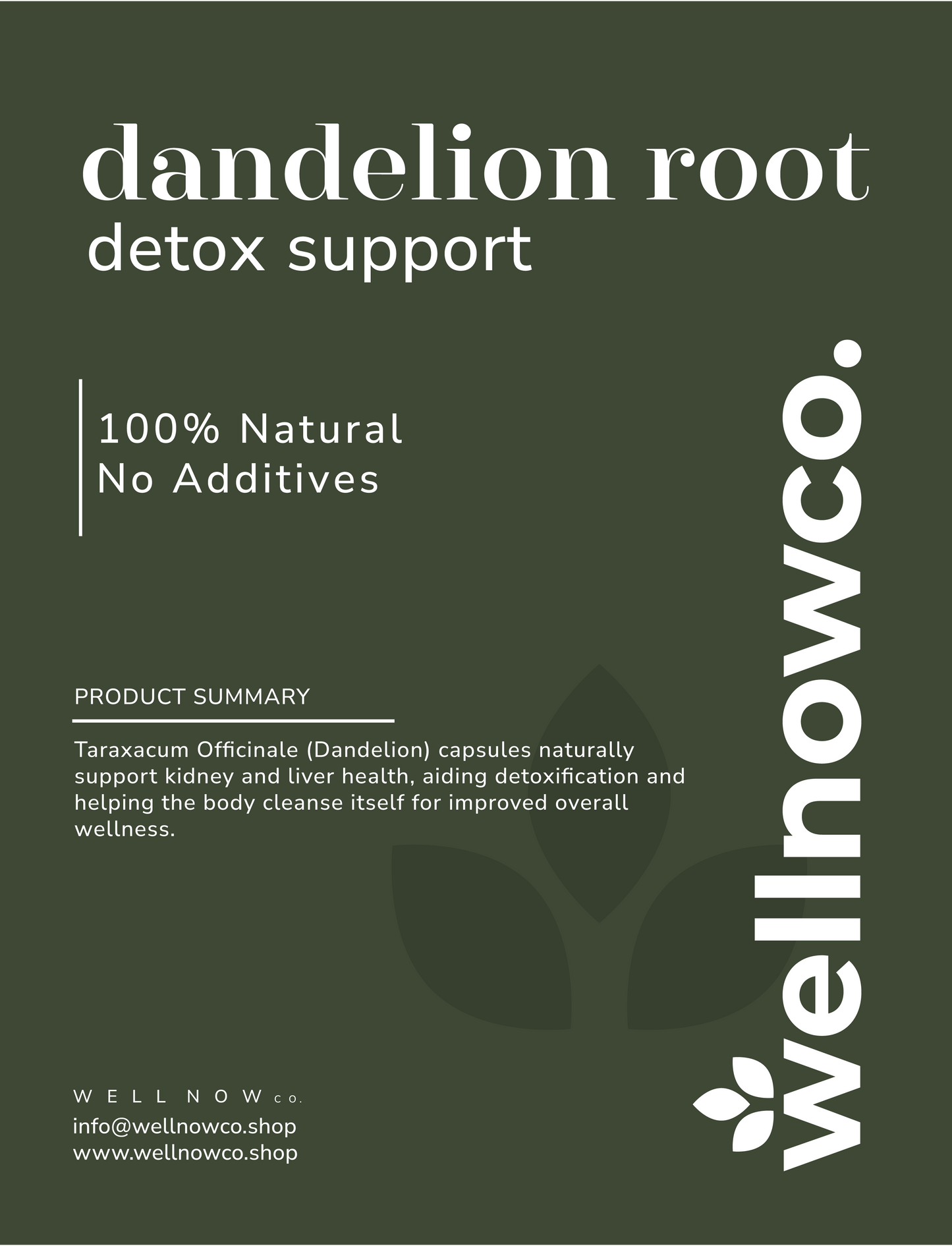Dandelion Root - 90 capsules