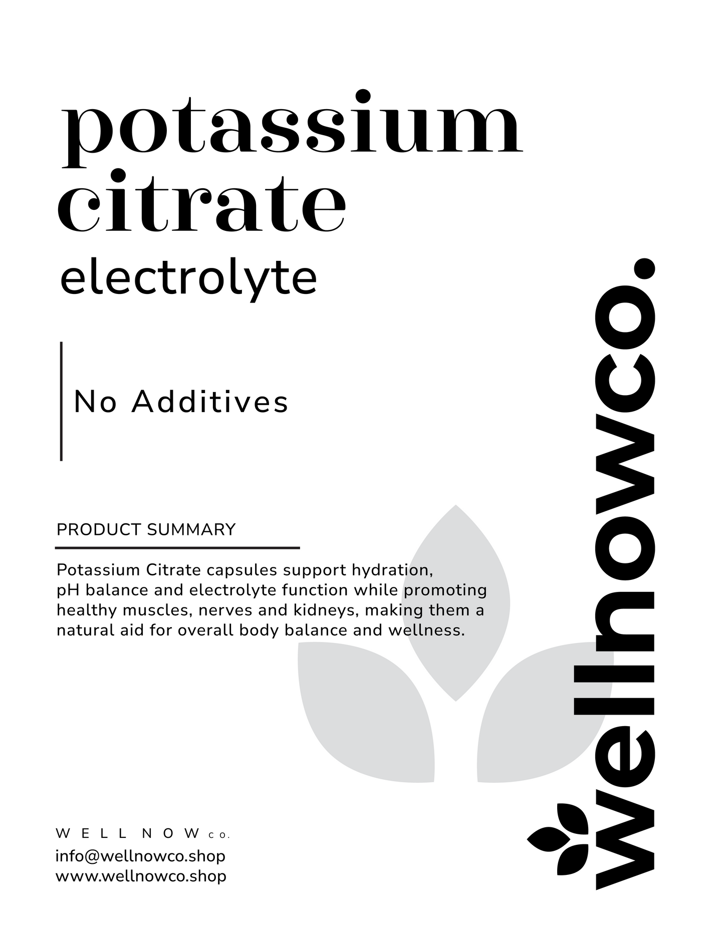 Potassium Citrate - 90 capsules