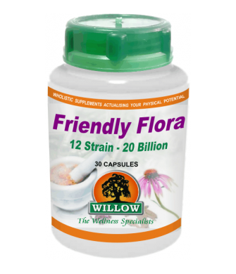 Probiotic - Friendly Flora 20 Billion 12 Strains - 30 Capsules